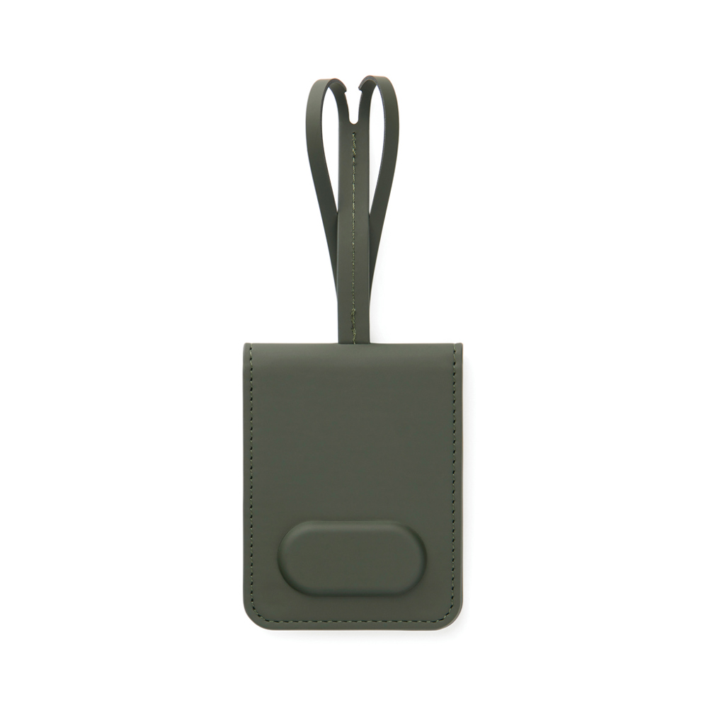 VINGA Baltimore RCS Luggage Tag With Finder Dual - green (± PMS 418C)