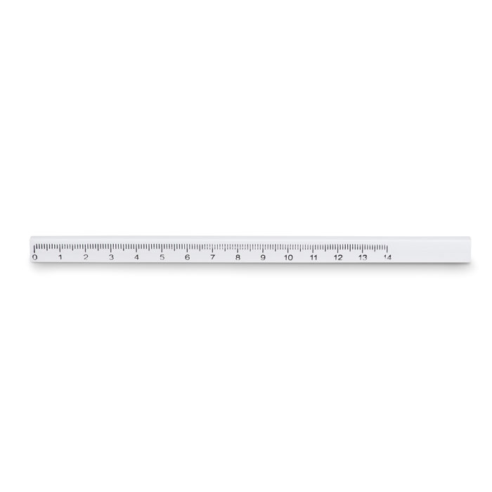 MADEROS - Carpenters pencil with ruler - White