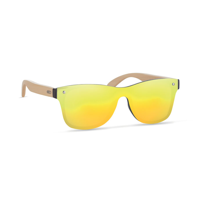 ALOHA - Sunglasses with mirrored lens - Yellow
