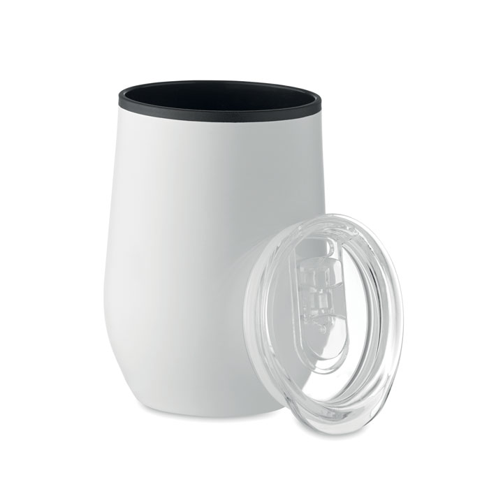 CHIN CHAN - Double wall travel cup 350 ml - White