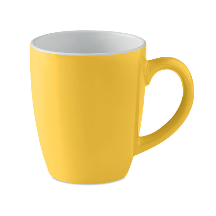 COLOUR TRENT - Ceramic coloured mug 290 ml - Yellow