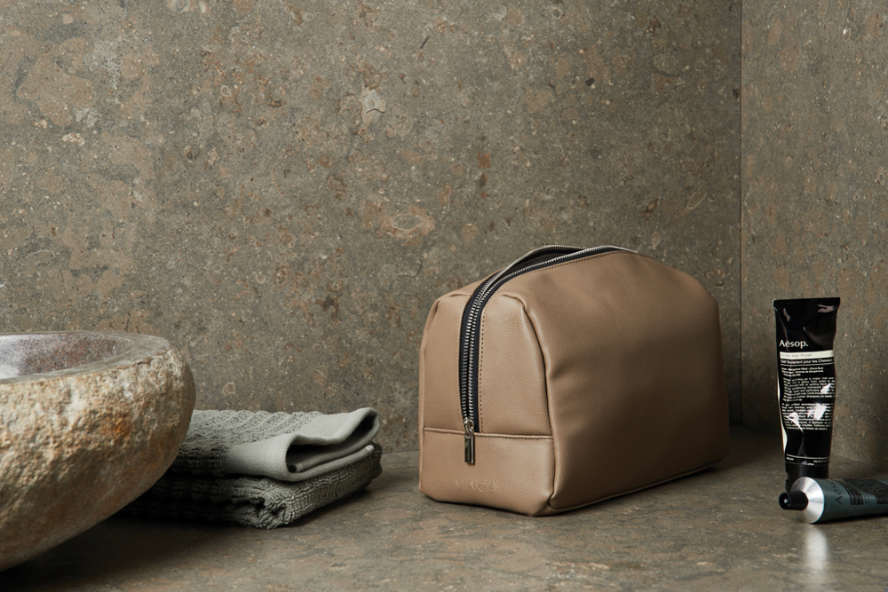 VINGA Bermond RCS recycled PU toiletry bag