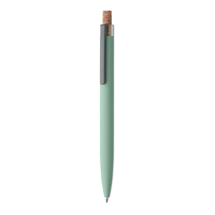 BERGAMO + - Recycled aluminium pen - Mint Green