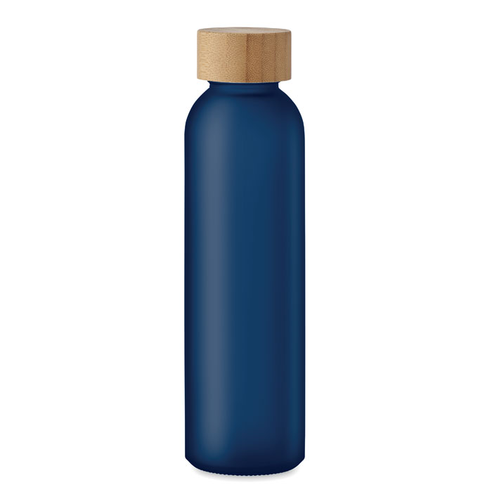 ABE - Frosted glass bottle 500ml - Transparent Blue