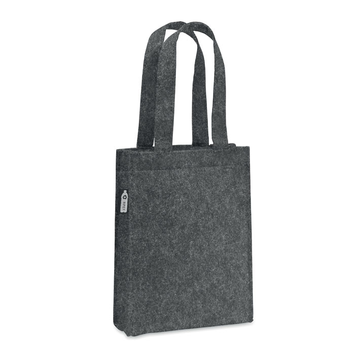 FELTOTE - Small RPET felt gift bag - Stone Grey