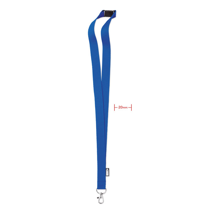 LANY RPET - Lanyard in RPET 20 mm - Royal Blue