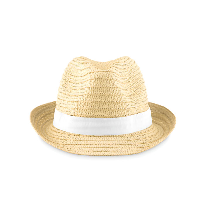 BOOGIE - Paper straw hat - White