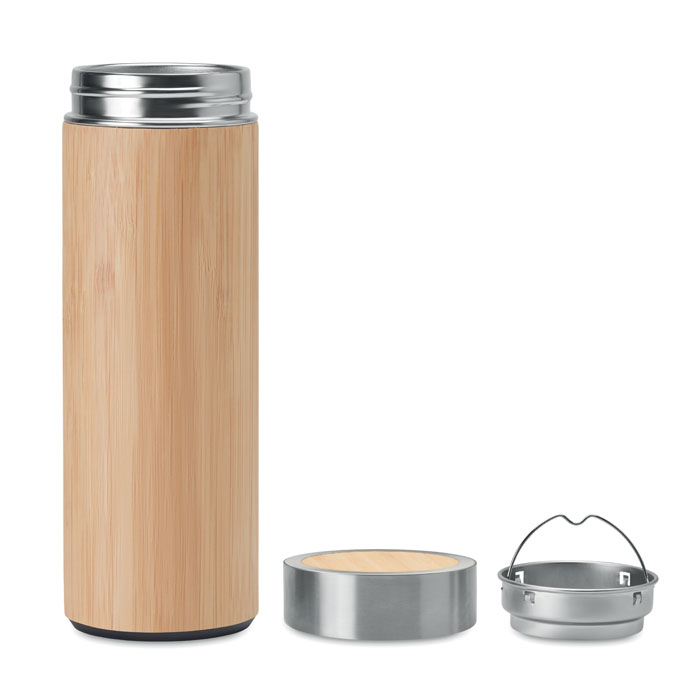 BATUMI - Double wall bamboo flask 400ml