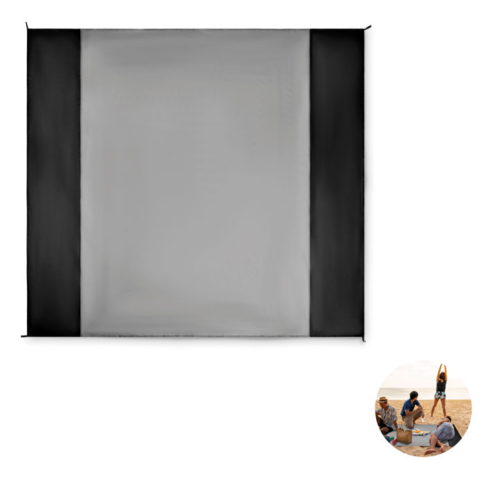 NOSAND - Lightweight large beach mat - Black