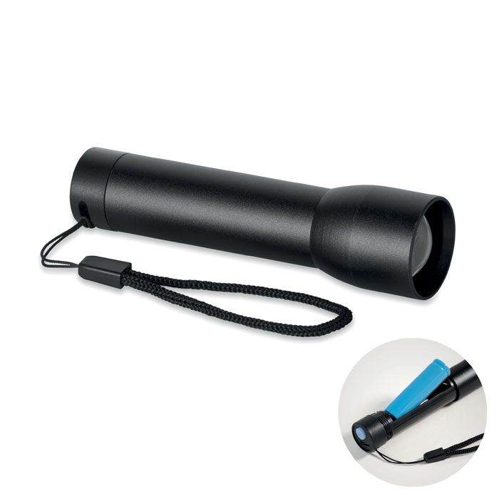 LUMEZO - Aluminium rechargeable torch - Black