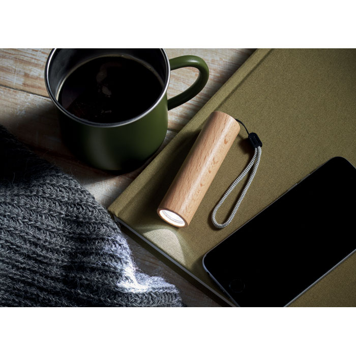 LITE - Beech wood rechargeable torch