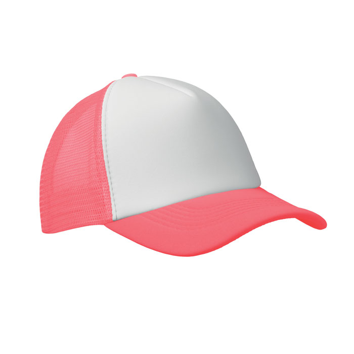 BUBBLE - 5 Panel trucker cap - Neon Fuchsia