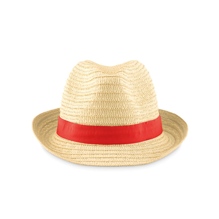 BOOGIE - Paper straw hat - Red