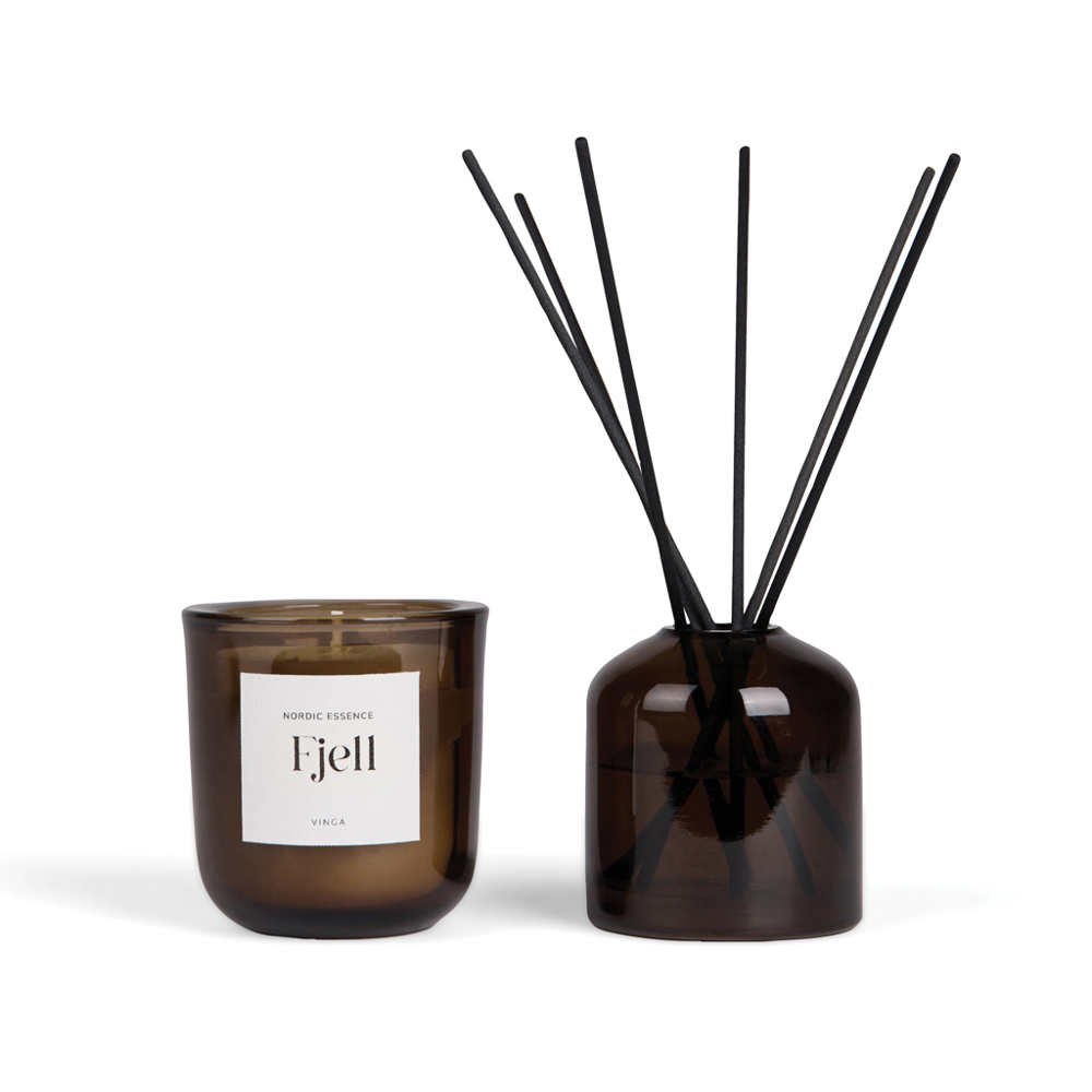 VINGA Nordic essence ambience set - off white, dark brown (± PMS 7527 off white/ ± PMS Dark brown)