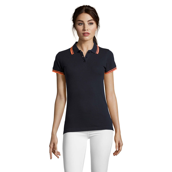 PASADENA WOMEN - French Navy/Neon Orange