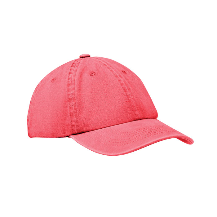 BEAU - 6 panel baseball cap 265 gr/m² - Red