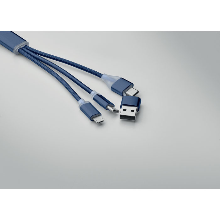 BLUE - 4 in 1 charging cable type C