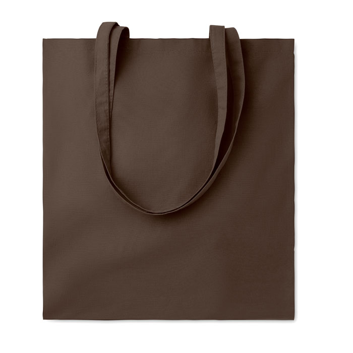 COTTONEL COLOUR + - 140gr/m² cotton shopping bag - Chocolate