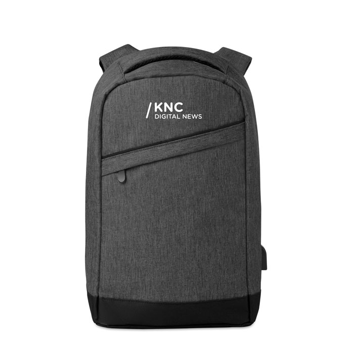 BERLIN - 2 tone backpack incl USB plug