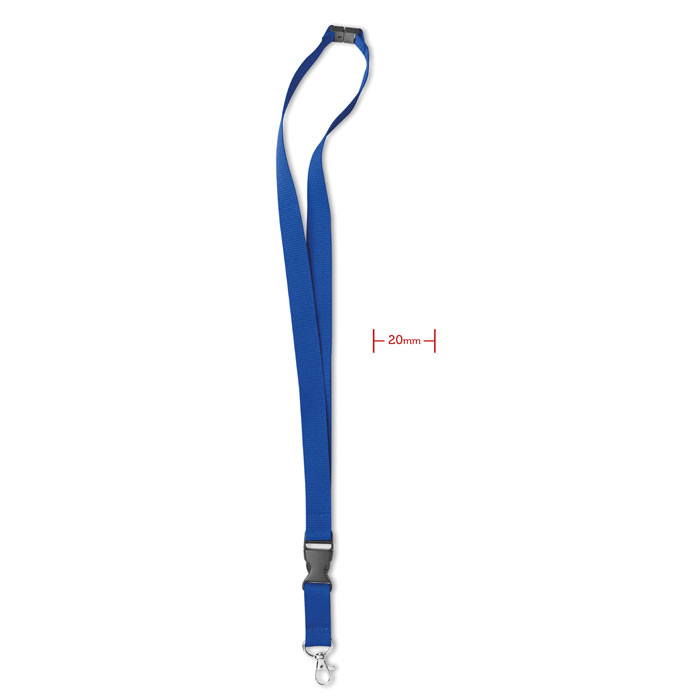 LANY - Lanyard hook and buckle 20 mm - Royal Blue