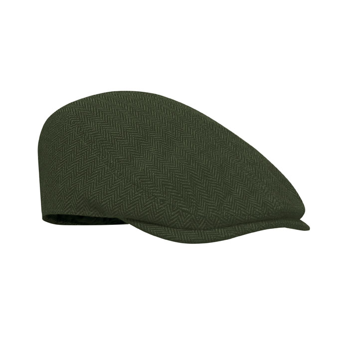 BLIND PEAK - Newsboy flat cap 335 gr/m² - Dark Green