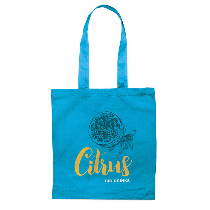 COTTONEL COLOUR + - 140gr/m² cotton shopping bag