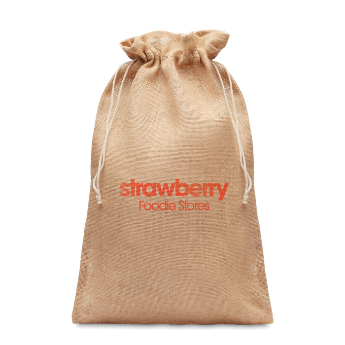 JUTE LARGE - Large jute gift bag 30x47 cm