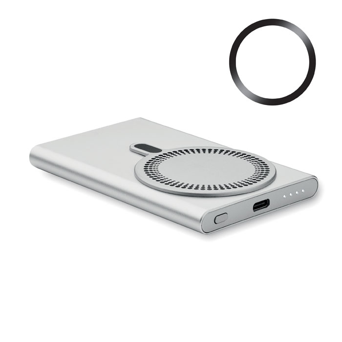 PAWTT - Magnetic Powerbank 5000mAh 15W - Matt Silver