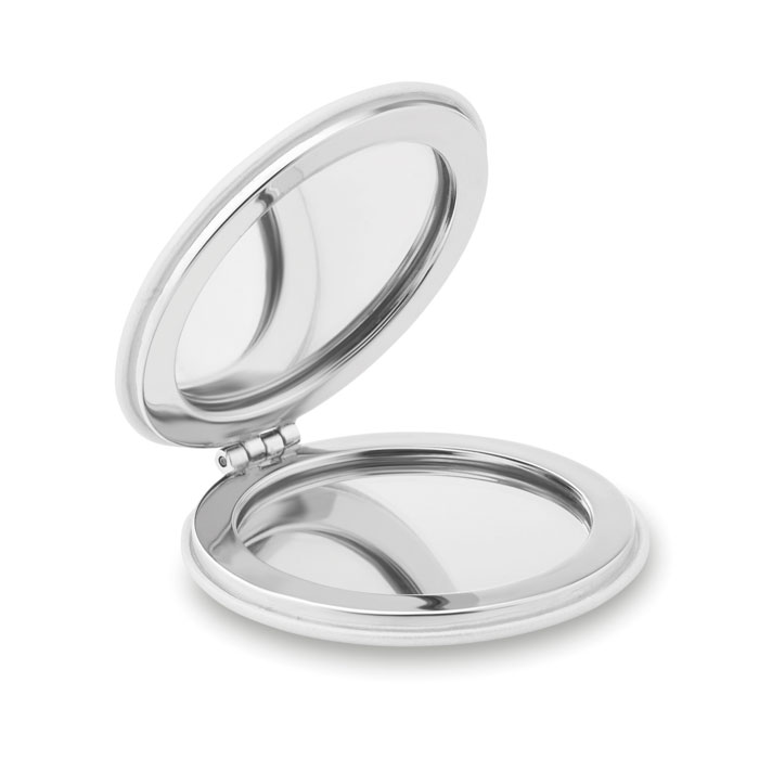 GLOW ROUND - Round PU mirror - White