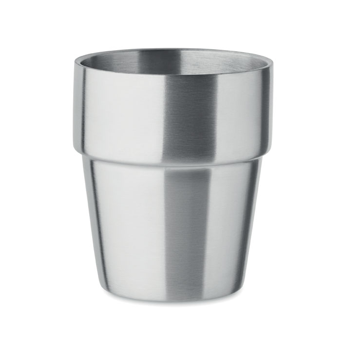ACERITO - Double wall tumbler 250 ml - Matt Silver
