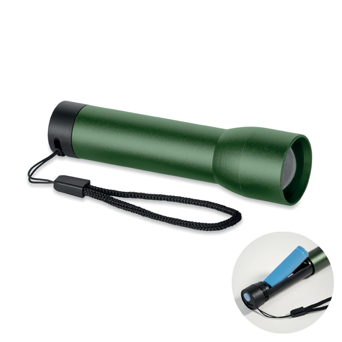 LUMEZO - Aluminium rechargeable torch - Dark Green