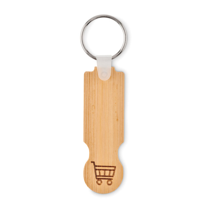 COMPRAS - Bamboo euro token key ring