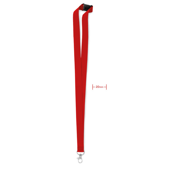 PANY - Lanyard with metal hook 20 mm - Red