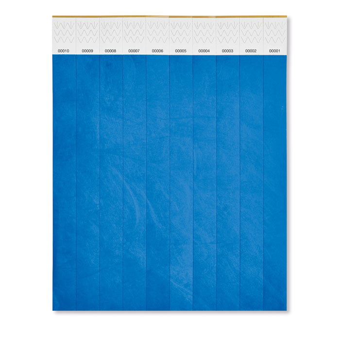  TYVEK - One sheet of 10 wristbands