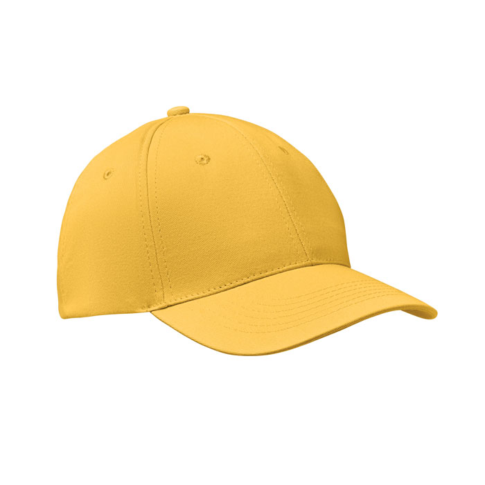 BASIE APOLLO - 6 Panel baseball cap 160 gr/m - Yellow