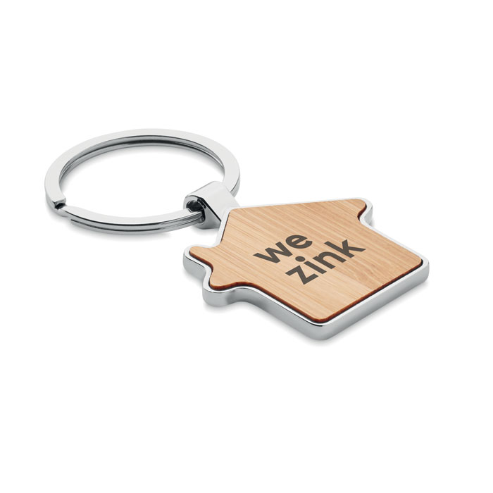 BURNIE - House key ring metal bamboo