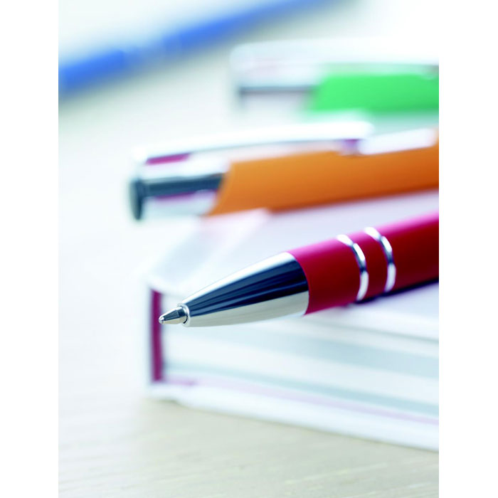 AOSTA - Ball pen in rubberised finish