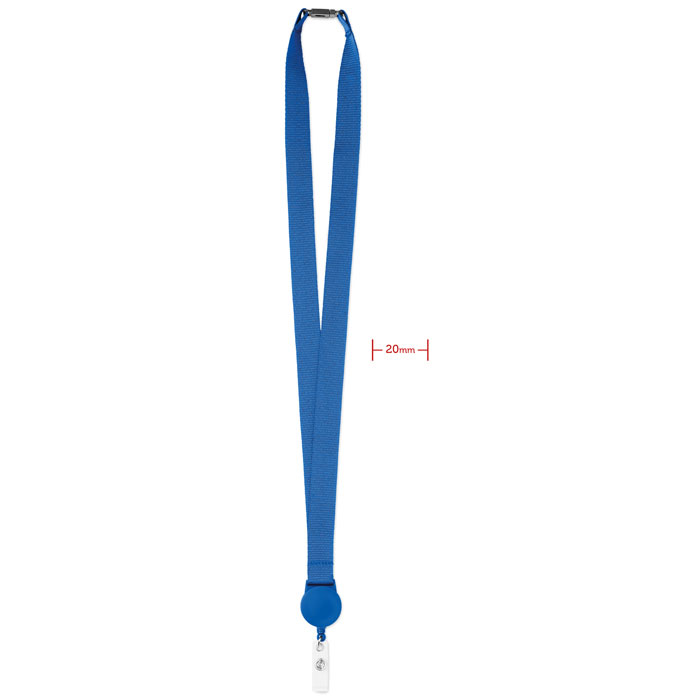 ZIP LANYARD - Lanyard retractable clip - Royal Blue