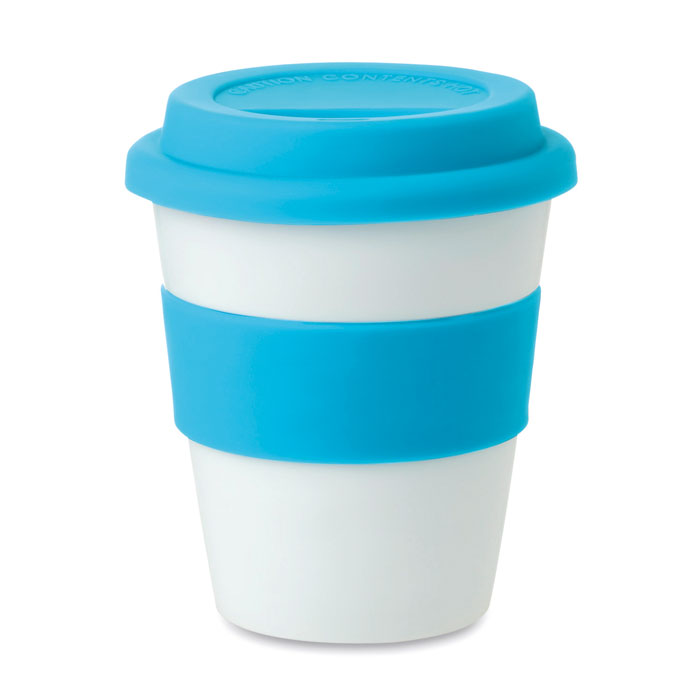 ASTORIA - PP tumbler with silicone lid - Turquoise
