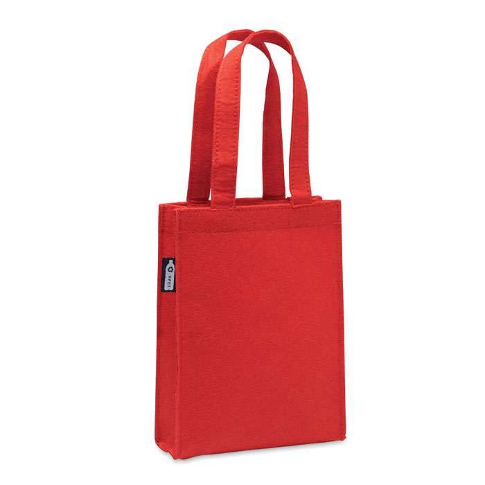 FELTOTE - Small RPET felt gift bag - Red