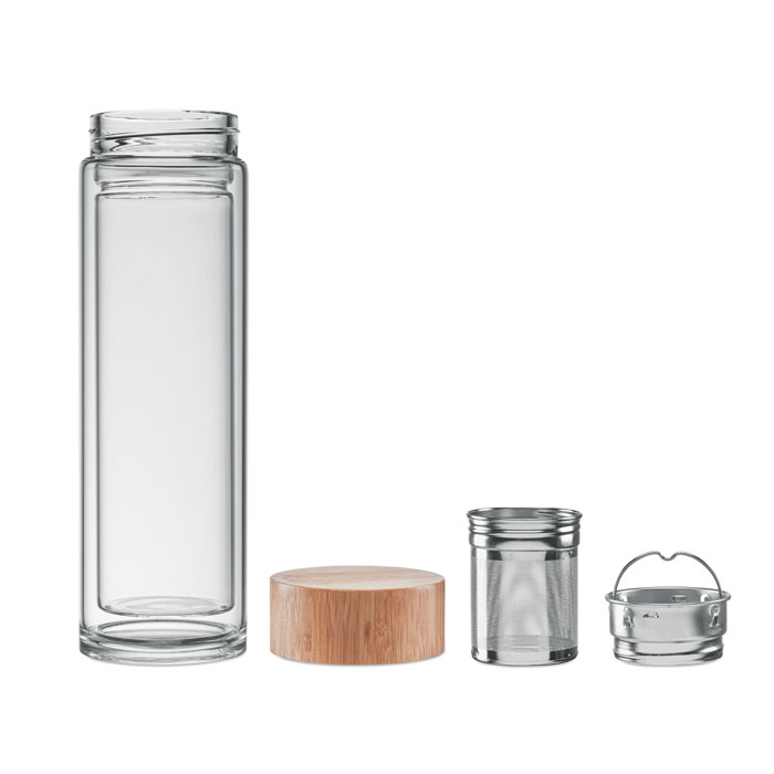 BATUMI GLASS - Double wall glass bottle 420ml