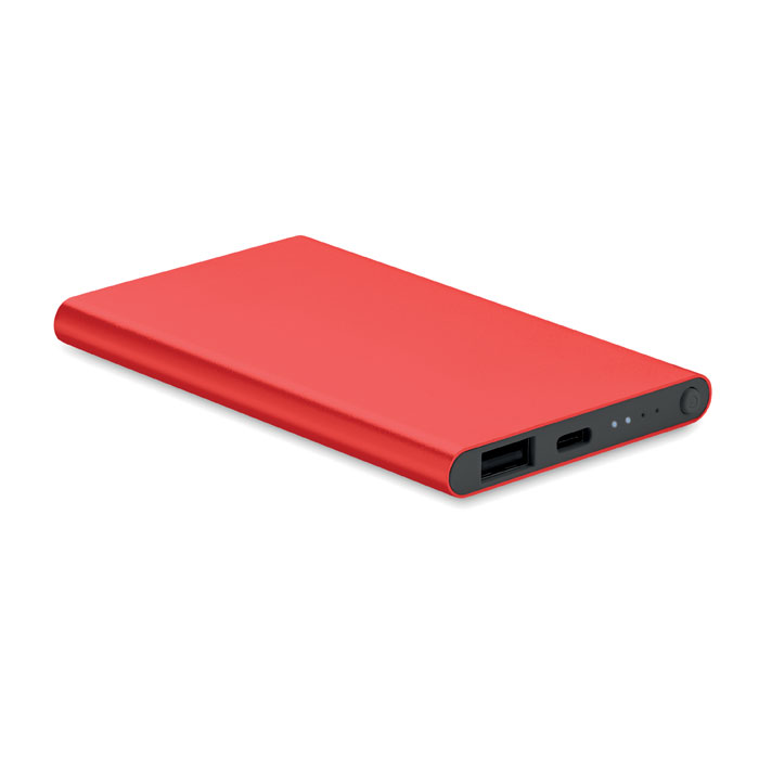 POWERFLAT C - Powerbank 4000mAh 10W - Red