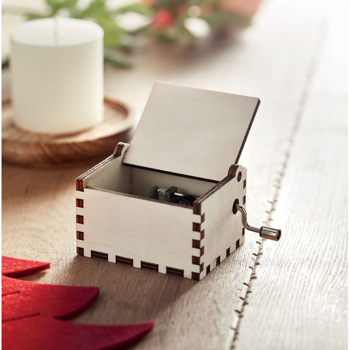 BOXMAS - Wooden Christmas music box