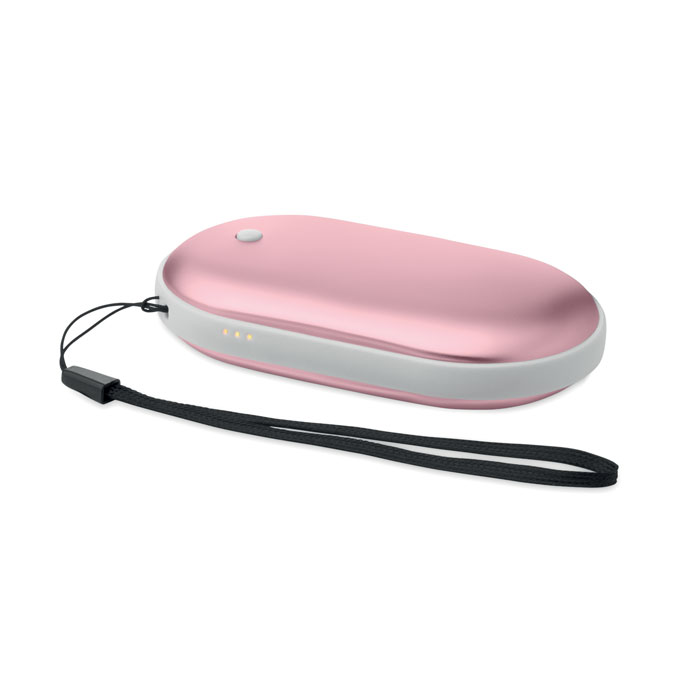 MUKAVA - Aluminium electric hand warmer - Baby Pink