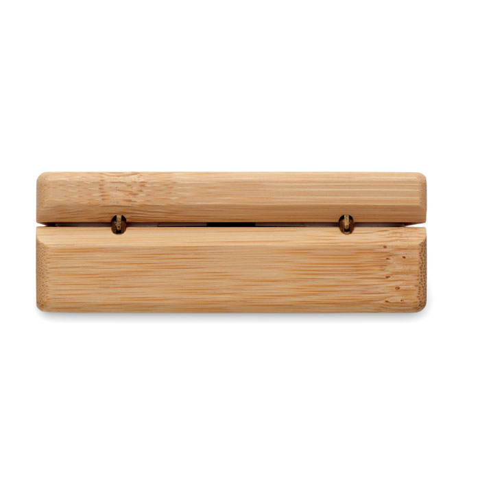 OREBAM - TWS earbuds in bamboo case