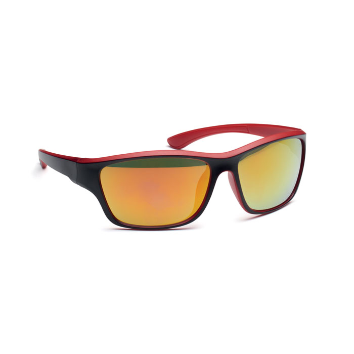 YUMA - Mirrored sport sunglasses UV400 - Red