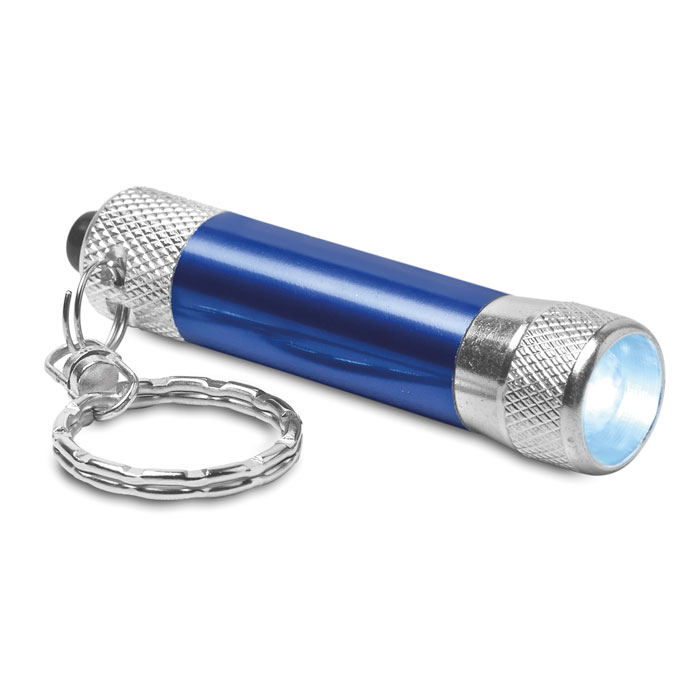 ARIZO - Aluminium torch with key ring - Blue