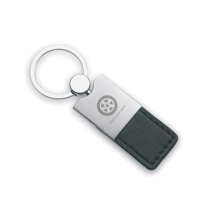 COLUMBUS - PU and metal key ring