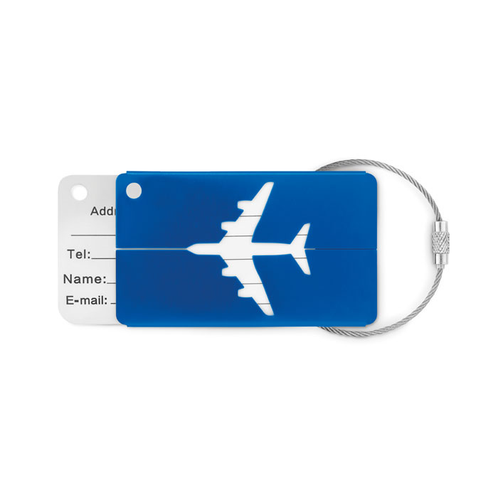 FLY TAG - Aluminium luggage tag - Royal Blue