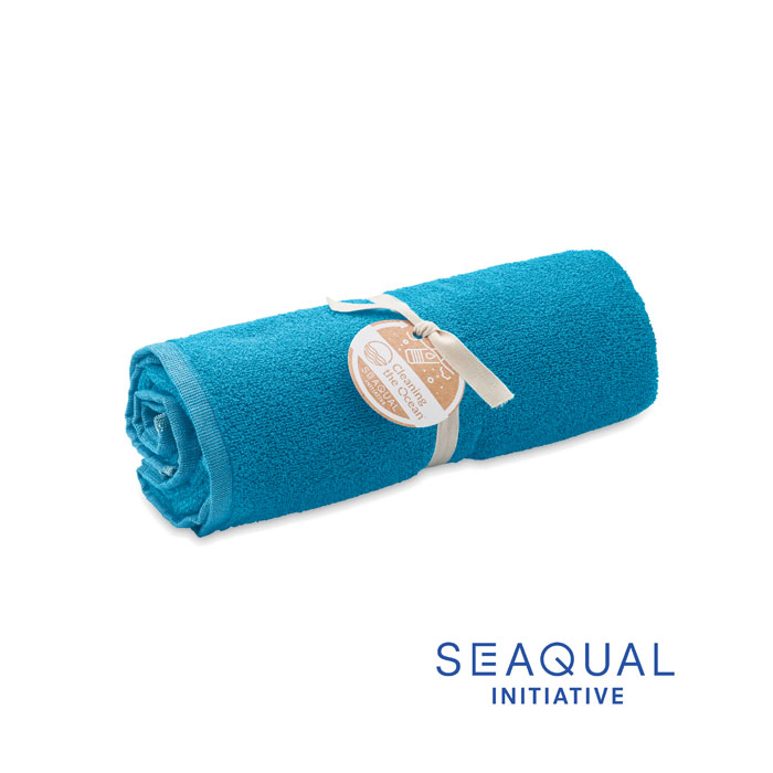 SAND - SEAQUAL® towel 70x140cm - Turquoise